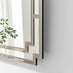 Opaline Grey Deco Style Rectangle Wall Mirror