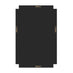 Opaline Grey Deco Style Rectangle Wall Mirror