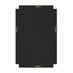 Opaline Grey Deco Style Rectangle Wall Mirror