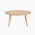 Orizaba Round White Oak Wood Coffee Table