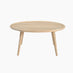 Orizaba Round White Oak Wood Coffee Table