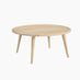 Orizaba Round White Oak Wood Coffee Table