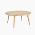 Orizaba Round White Oak Wood Coffee Table
