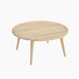 Orizaba Round White Oak Wood Coffee Table