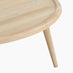 Orizaba Round White Oak Wood Coffee Table