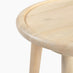 Orizaba Round White Oak Wood Side Table