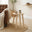 Orizaba Round White Oak Wood Side Table