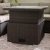 Orlando Brown Rattan Rising Garden Coffee to Dining Table