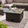 Orlando Brown Rattan Rising Garden Coffee to Dining Table