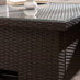 Orlando Brown Rattan Rising Garden Coffee to Dining Table