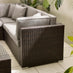 Orlando Brown Rattan & Brown 4 Seat Modular Garden Sofa