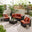 Orlando Brown Rattan & Orange 4 Seat Modular Garden Sofa
