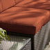 Orlando Brown Rattan & Orange 6 Seat Modular Garden Sofa