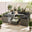 Orlando Grey Rattan & Grey 10 Seat Modular Garden Sofa