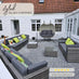Orlando Grey Rattan & Grey 10 Seat Modular Garden Sofa