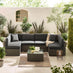 Orlando Grey Rattan & Grey 6 Seat Modular Garden Sofa