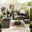 Orlando Grey Rattan & Grey 8 Seat Modular Garden Sofa