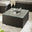 Orlando Brown Rattan Garden Coffee Table with Ice Bucket
