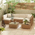 Orlando Beige Rattan Garden Coffee Table with Ice Bucket