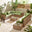 Orlando Beige Rattan & Green 10 Seat Modular Garden Sofa