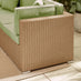 Orlando Beige Rattan & Green 10 Seat Modular Garden Sofa