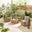 Orlando Beige Rattan & Green 4 Seat Modular Garden Sofa