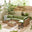 Orlando Beige Rattan & Green 6 Seat Modular Garden Sofa