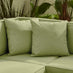 Orlando Beige Rattan & Green 6 Seat Modular Garden Sofa