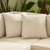 Orlando Beige Rattan & Cream 4 Seat Modular Garden Sofa