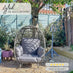 Grey Rattan Garden Egg Chair Seat
