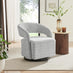 Odessa Grey Fabric Swivel Accent Chair