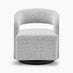 Odessa Grey Fabric Swivel Accent Chair