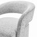 Odessa Grey Fabric Swivel Accent Chair