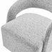 Odessa Grey Fabric Swivel Accent Chair