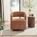 Odessa Orange Fabric Swivel Accent Chair