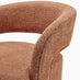 Odessa Orange Fabric Swivel Accent Chair