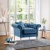 Olivia Blue Velvet Arm Chair