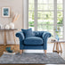 Olivia Blue Velvet Arm Chair