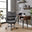 Omni Black Faux Leather Luxury Swivel Office Chair