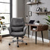 Omni Black Faux Leather Luxury Swivel Office Chair