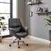 Omni Black Faux Leather Luxury Swivel Office Chair