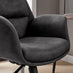 Omni Black Faux Leather Luxury Swivel Office Chair