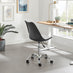 Oslo Black and White Faux Leather Office Chair
