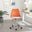 Oslo Orange and White Faux Leather Office Chair