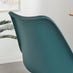 Oslo Teal and White Faux Leather Office Chair