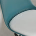Oslo Teal and White Faux Leather Office Chair
