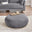 Otis Grey Velvet Footstool