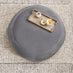 Otis Grey Velvet Footstool