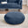 Otis Midnight Blue Velvet Footstool