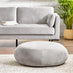 Otis Light Grey Velvet Footstool